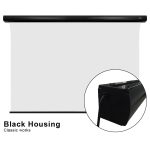 VIVIDSTORM Slimline P Acoustically Transparent Cinema White Motorised Drop Down Projector Screen - Image 11