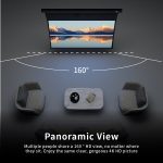 VIVIDSTORM Slimline P Acoustically Transparent Cinema White Motorised Drop Down Projector Screen - Image 12