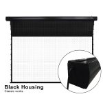 VIVIDSTORM Slimline P Acoustically Transparent Cinema White Motorised Drop Down Projector Screen - Image 13
