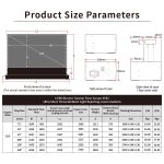 VIVIDSTORM S PRO Motorised Floor Rising UST Laser Projector Screen - Image 6