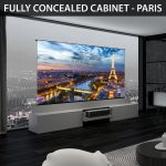 VIVIDSTORM Fully Concealed Motorised Laser TV Cabinet Paris