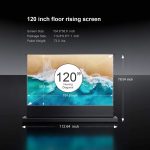 100''-130'' AWOL Vision Cinematic+ ALR Motorized Floor Rising Acoustic Screen - Image 5