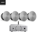 BOSE Professional DesignMax DM2C-LP In-Ceiling Loudspeaker + Luxe Vision Compact Amplifier Sound System